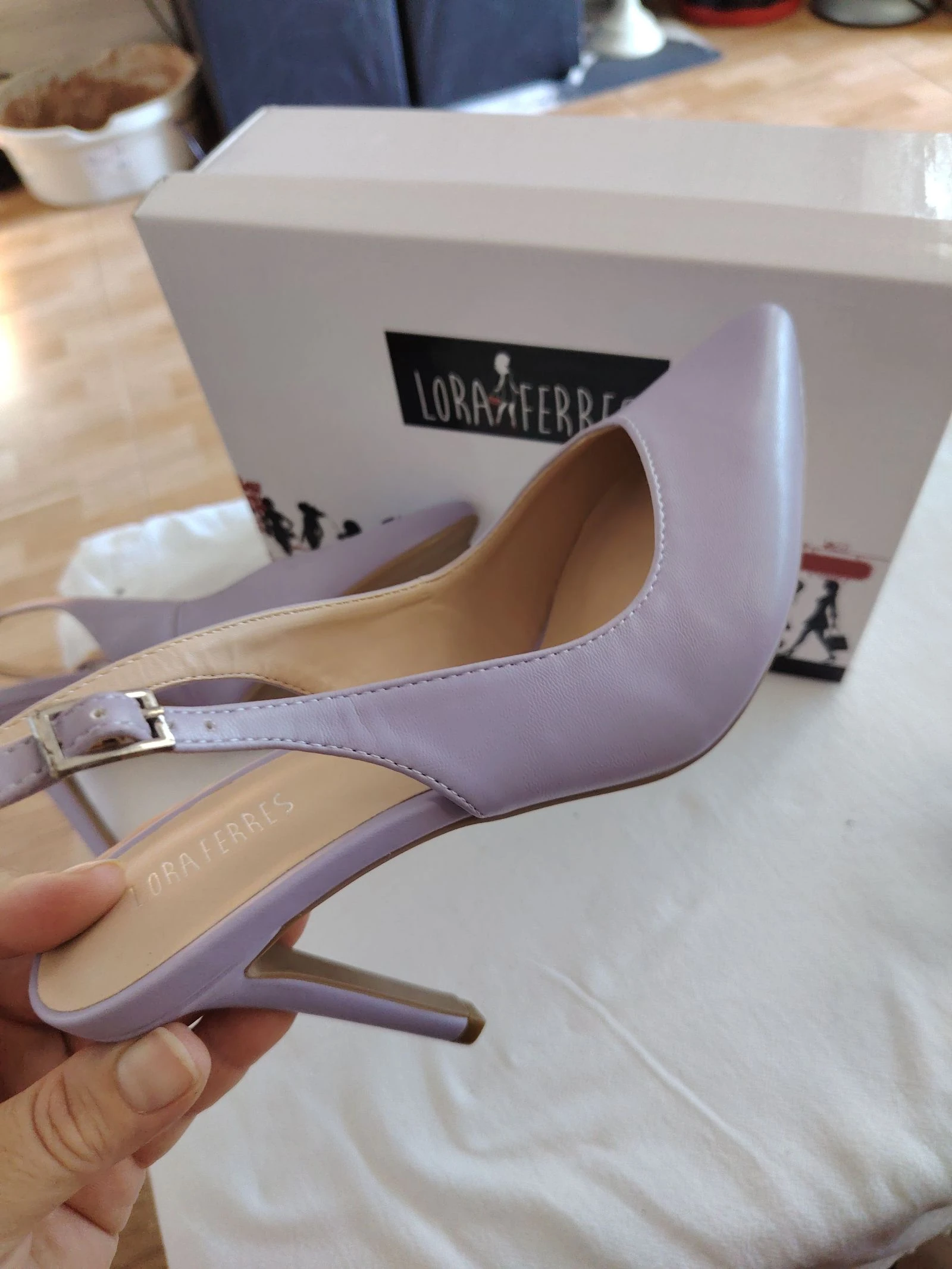 Zapatos de tacón Lora Ferres lila talla 39 – photo 4